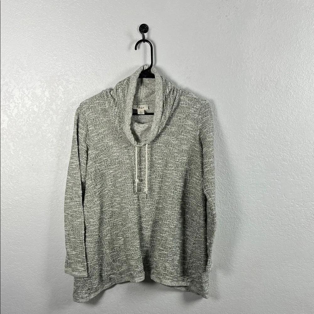 Style & Co. Women's Heathered Gray Cowl Neck Sweater Sz S Long Sleeve Winter